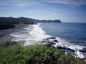 A scenic coastline
